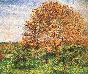 Camille Pissarro Red sky under the apple tree oil painting artist